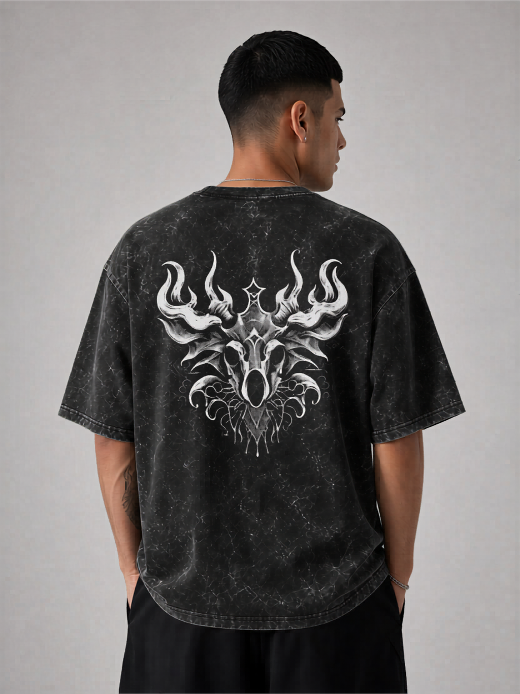 Faith Over Fear Acid Washed Unisex Oversized T-Shirt | WEAVR