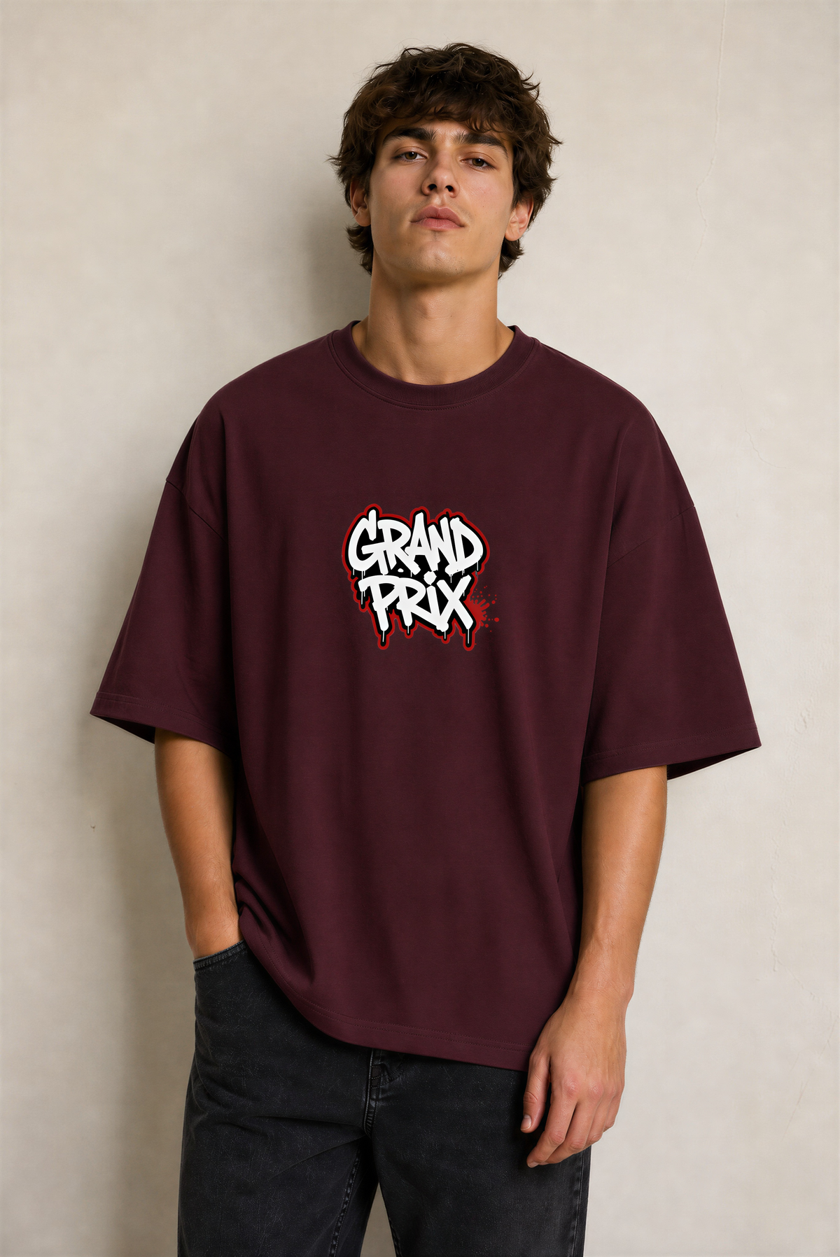 GRAND PRIX French Terry Oversized Tee | WEAVR
