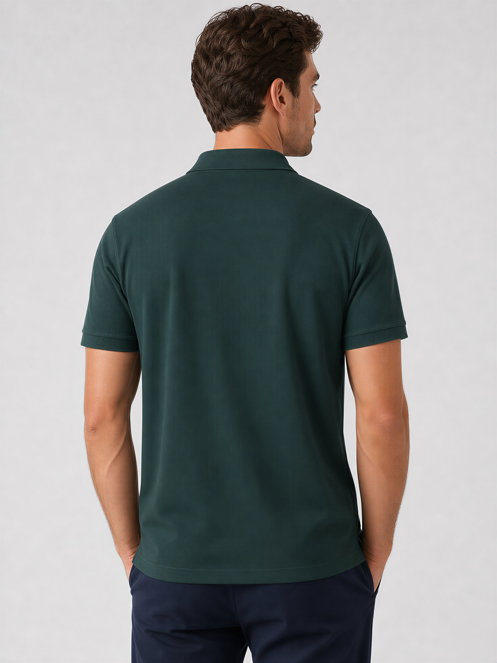Men's Petrol Blue Polo T-Shirt | WEAVR