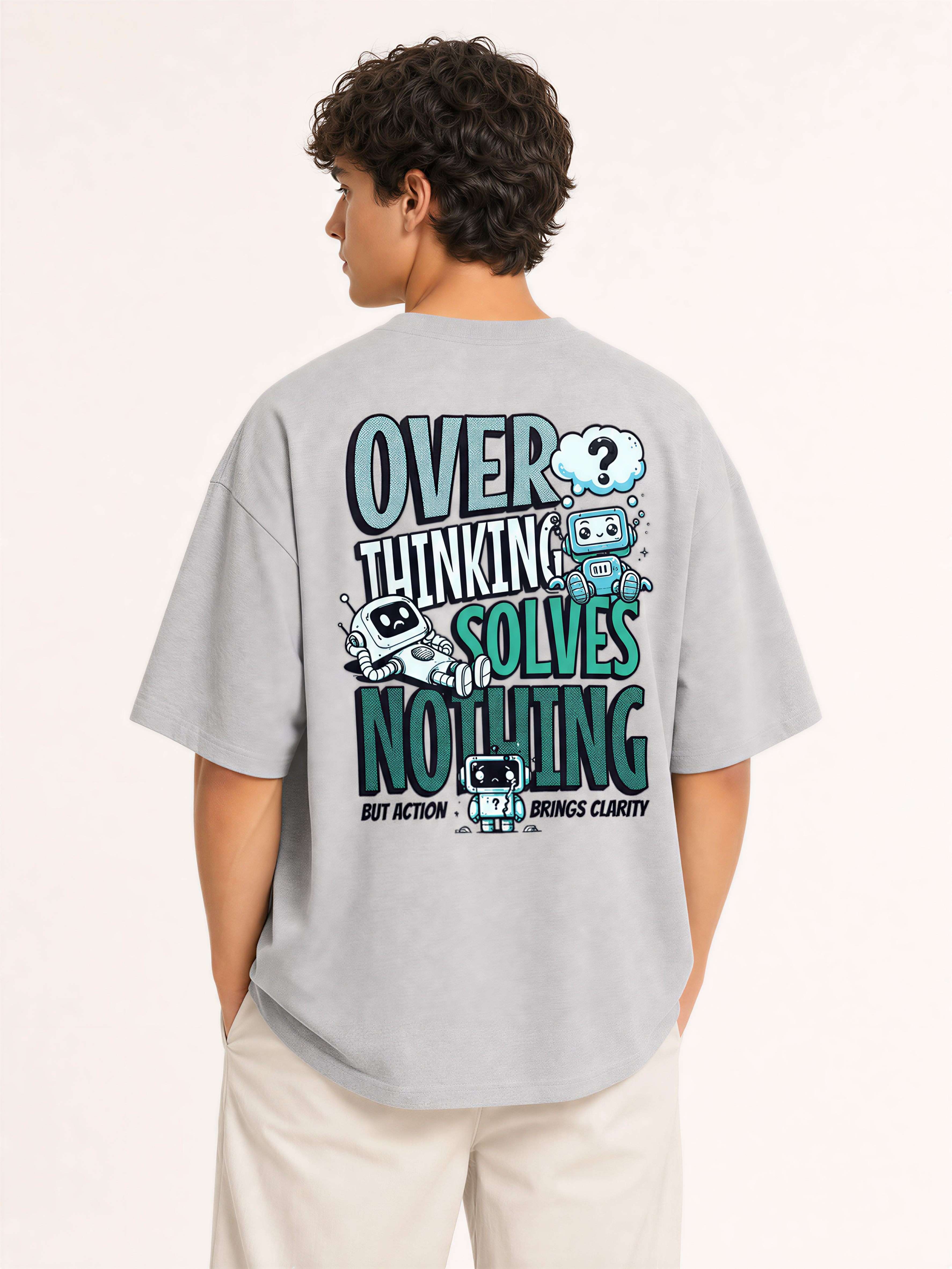 Overthinking Solves Nothing Unisex Oversized T-Shirt | WEAVR