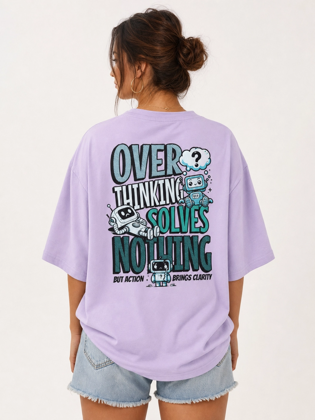 Overthinking Solves Nothing Unisex Oversized T-Shirt | WEAVR