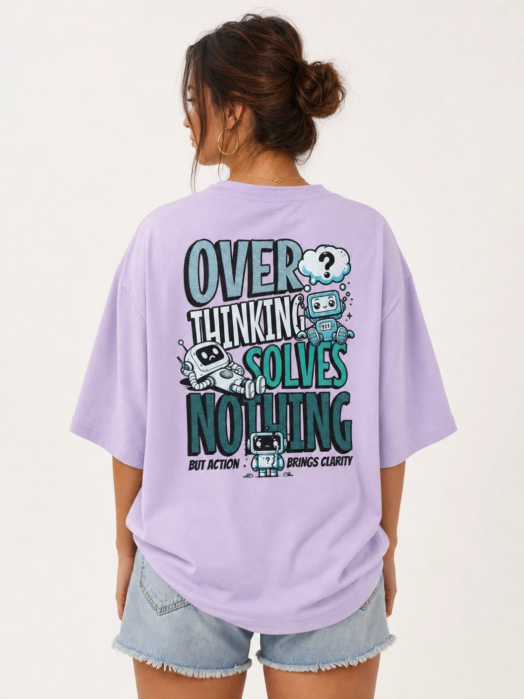 Overthinking Solves Nothing Unisex Oversized T-Shirt | WEAVR