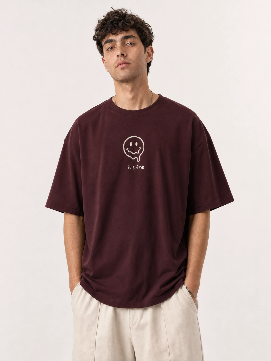 It's Fine Unisex Oversized T-Shirt | WEAVR