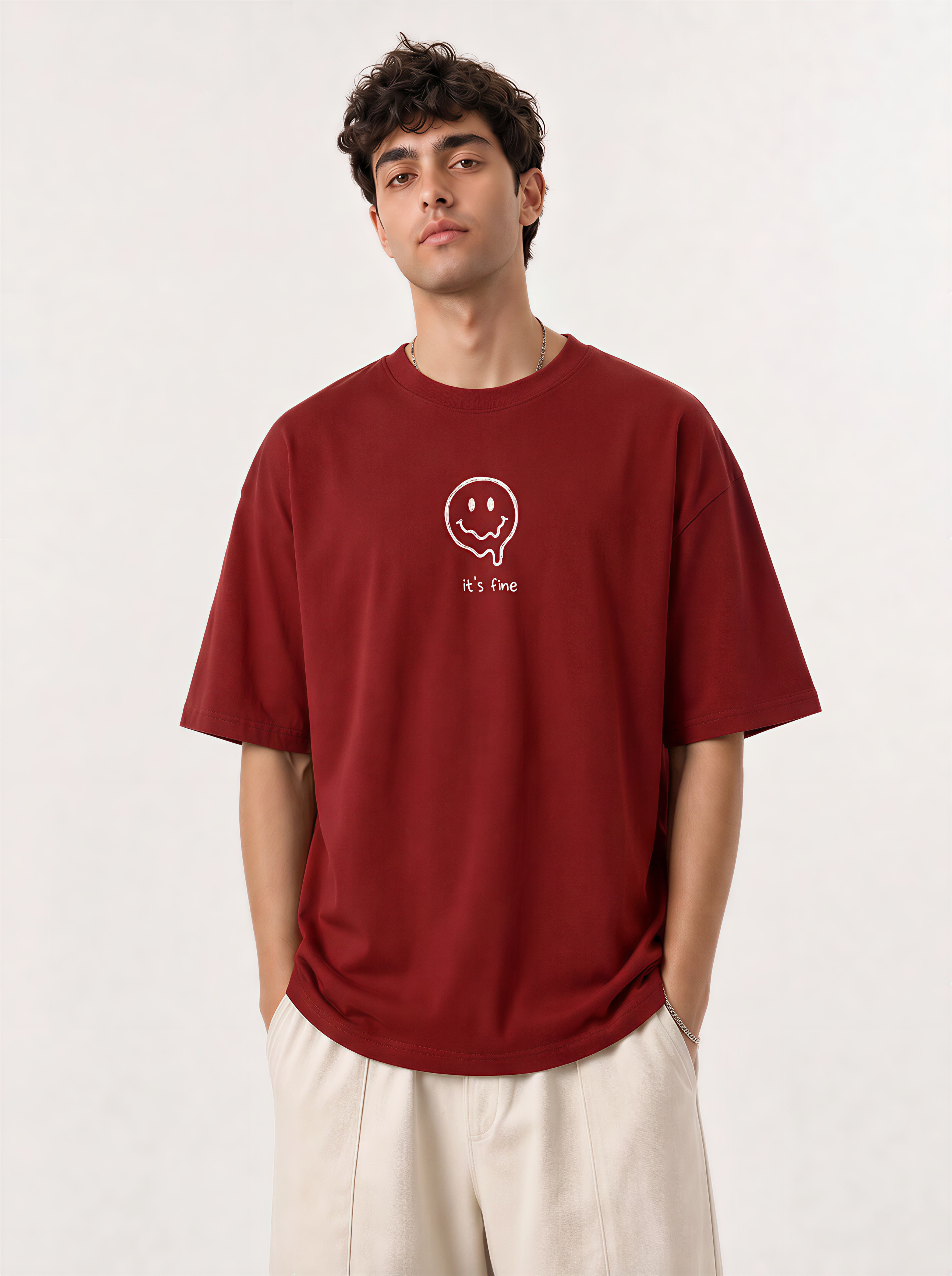 It's Fine Unisex Oversized T-Shirt | WEAVR
