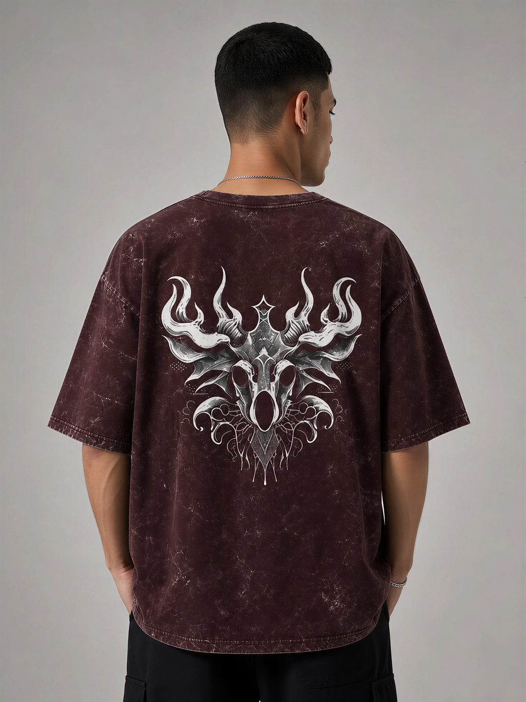 Faith Over Fear Acid Washed Unisex Oversized T-Shirt | WEAVR