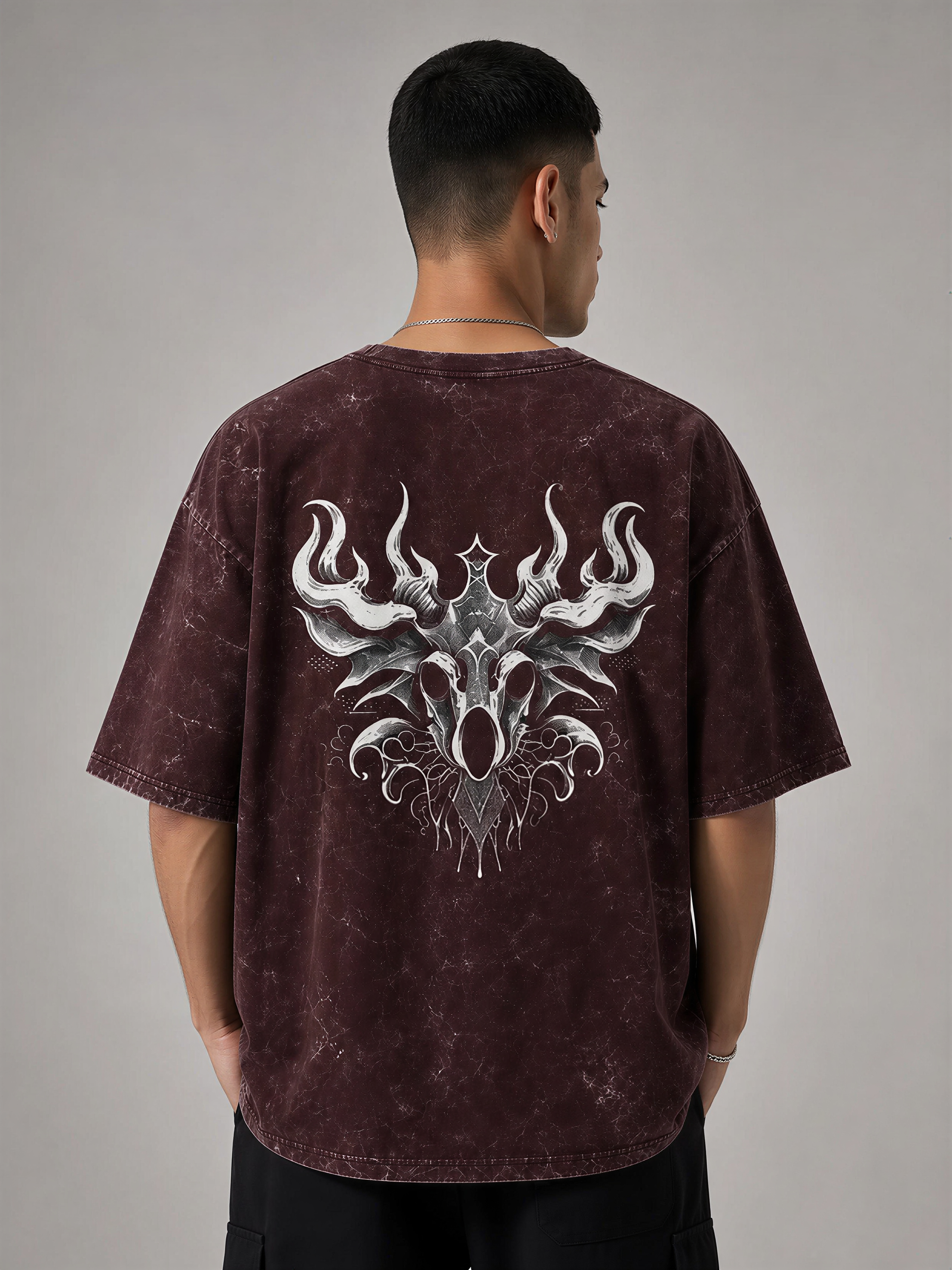 Faith Over Fear Acid Washed Unisex Oversized T-Shirt | WEAVR