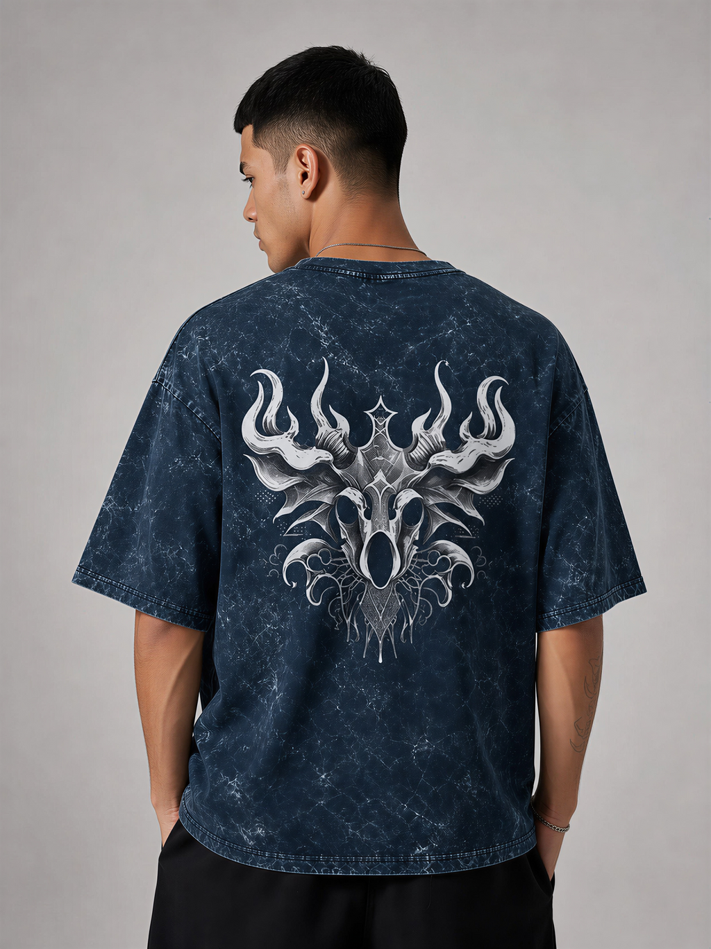 Faith Over Fear Acid Washed Unisex Oversized T-Shirt | WEAVR