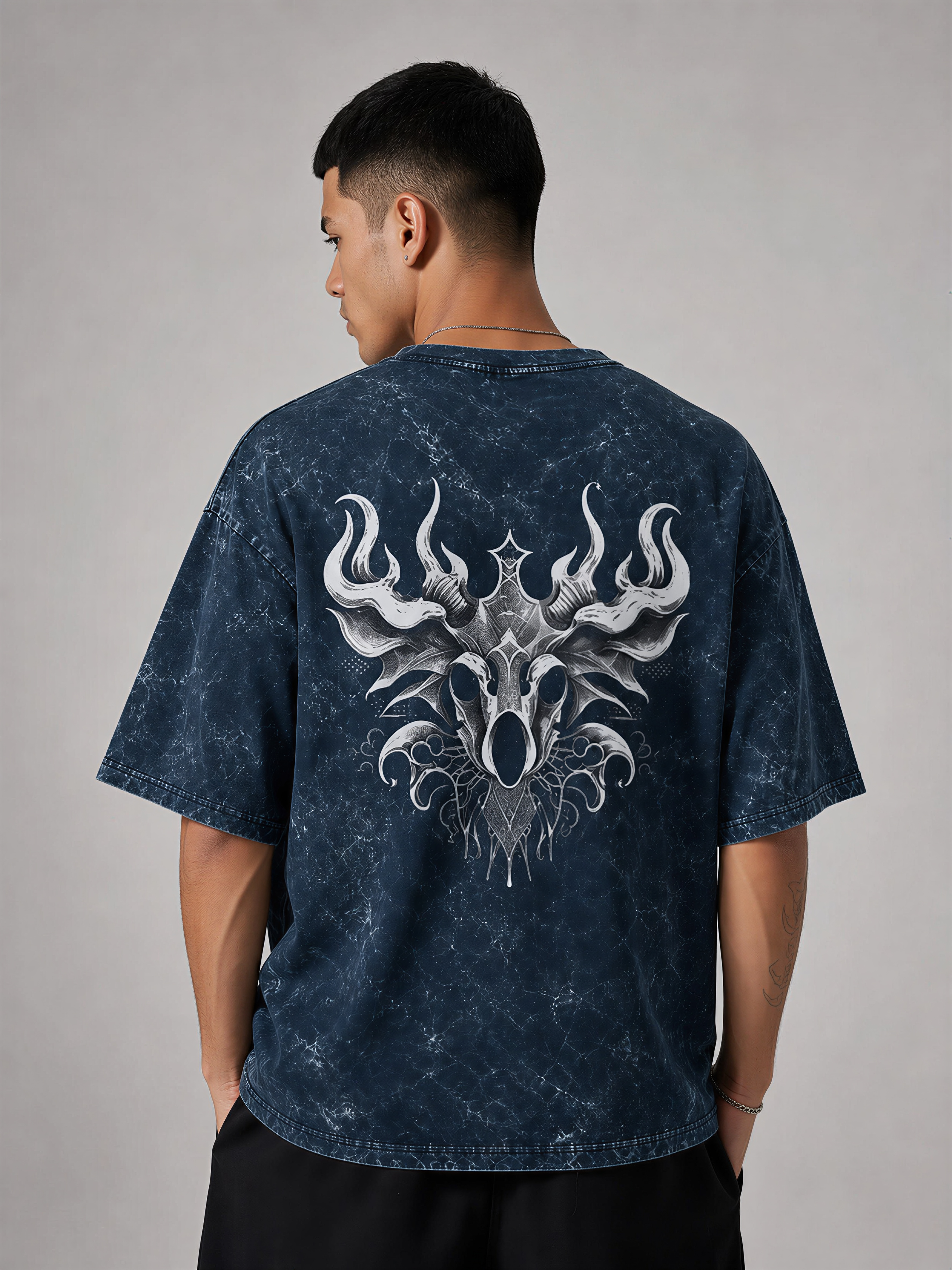 Faith Over Fear Acid Washed Unisex Oversized T-Shirt | WEAVR