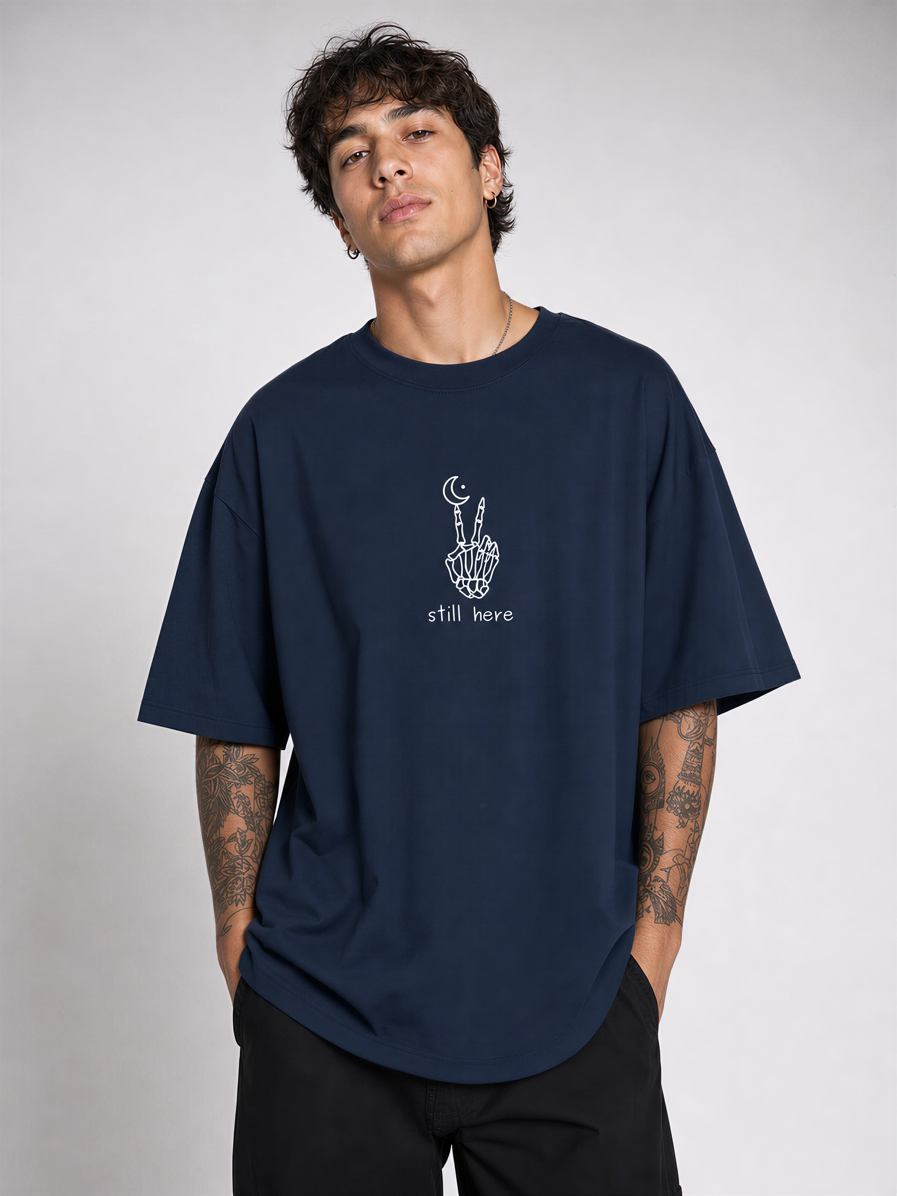 Still Here Unisex Oversized T-Shirt | WEAVR