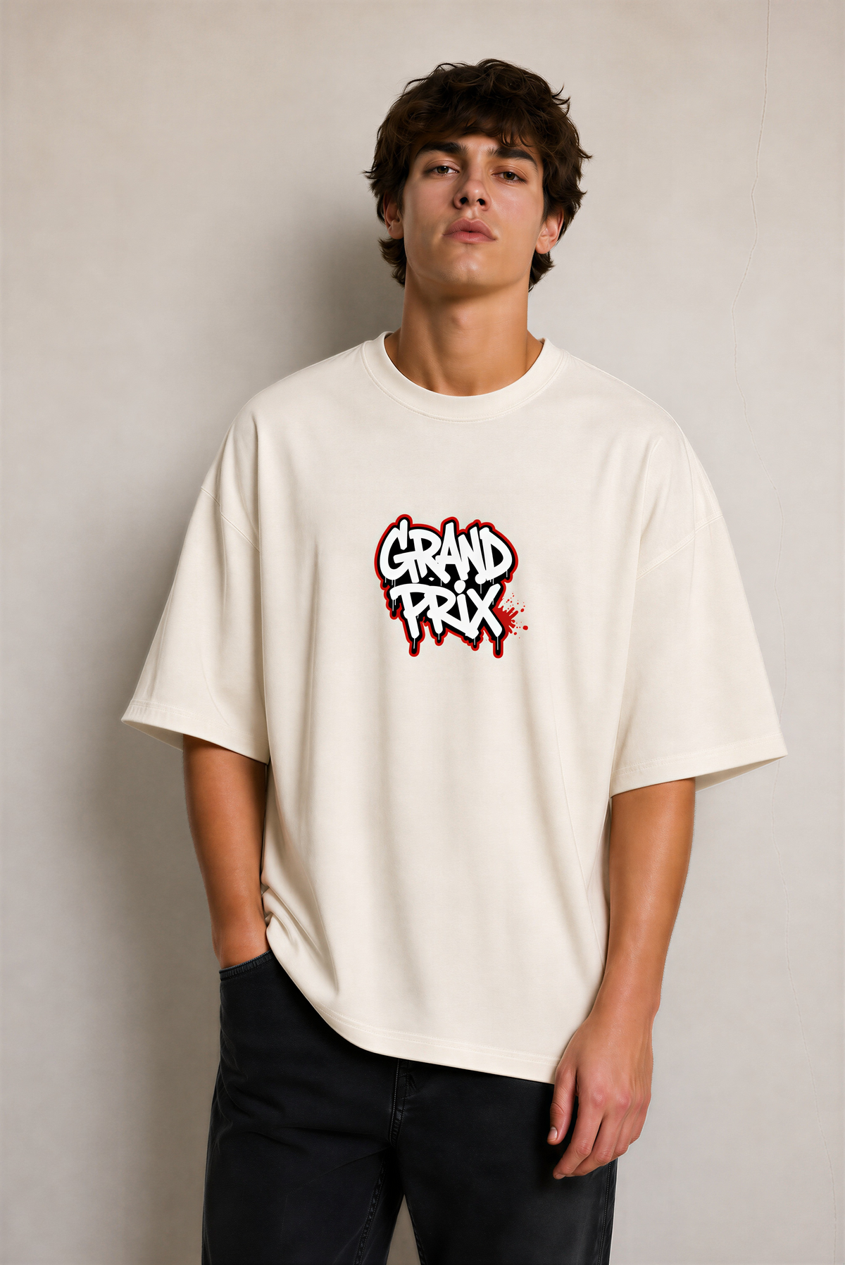 GRAND PRIX French Terry Oversized Tee | WEAVR