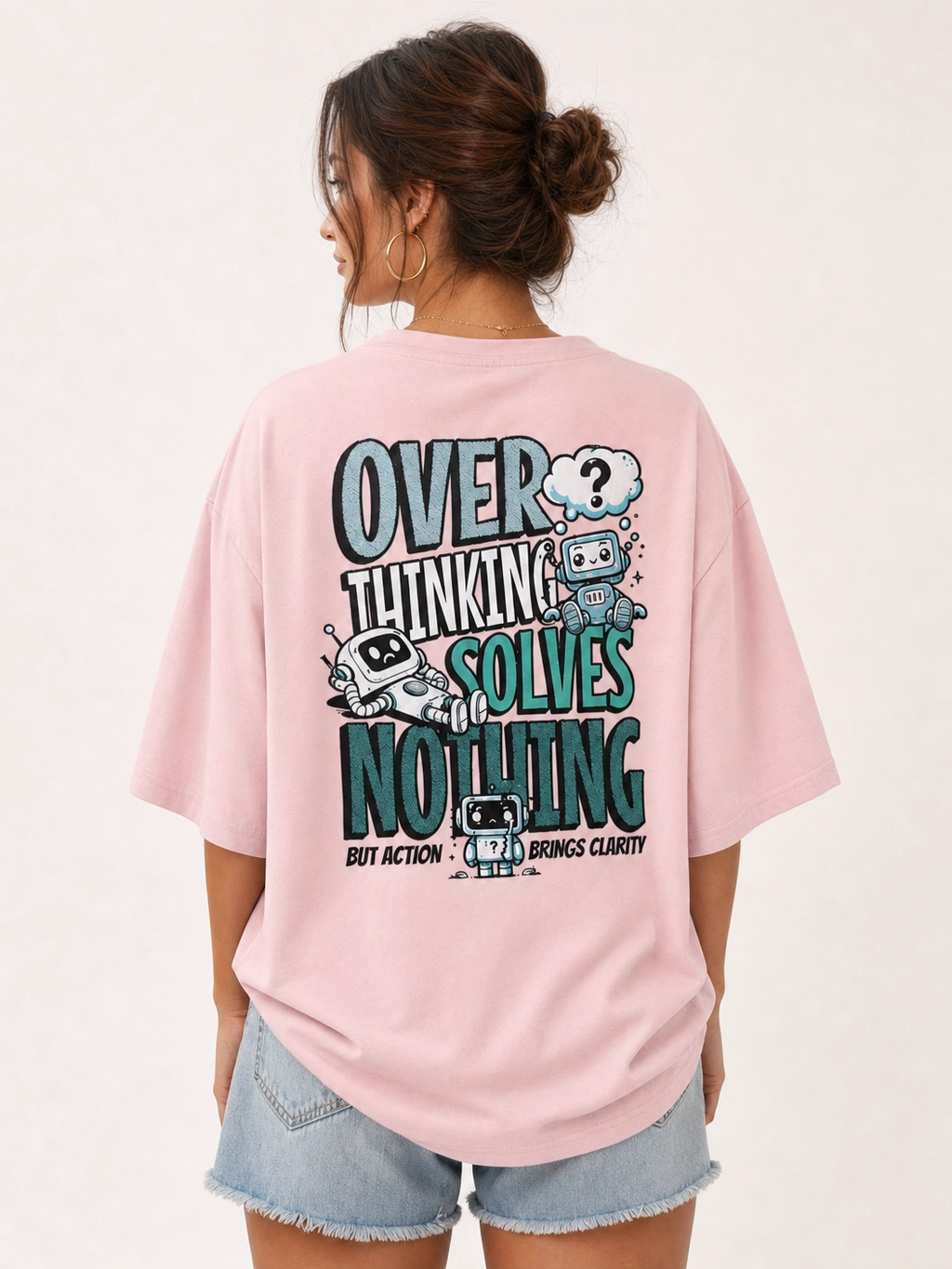 Overthinking Solves Nothing Unisex Oversized T-Shirt | WEAVR