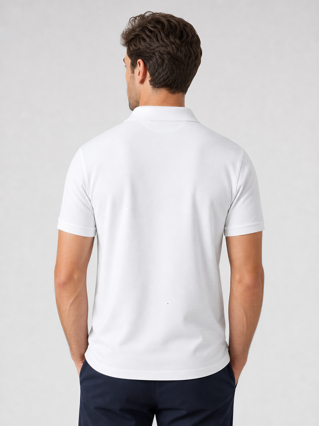 Men's White Polo T-Shirt | WEAVR