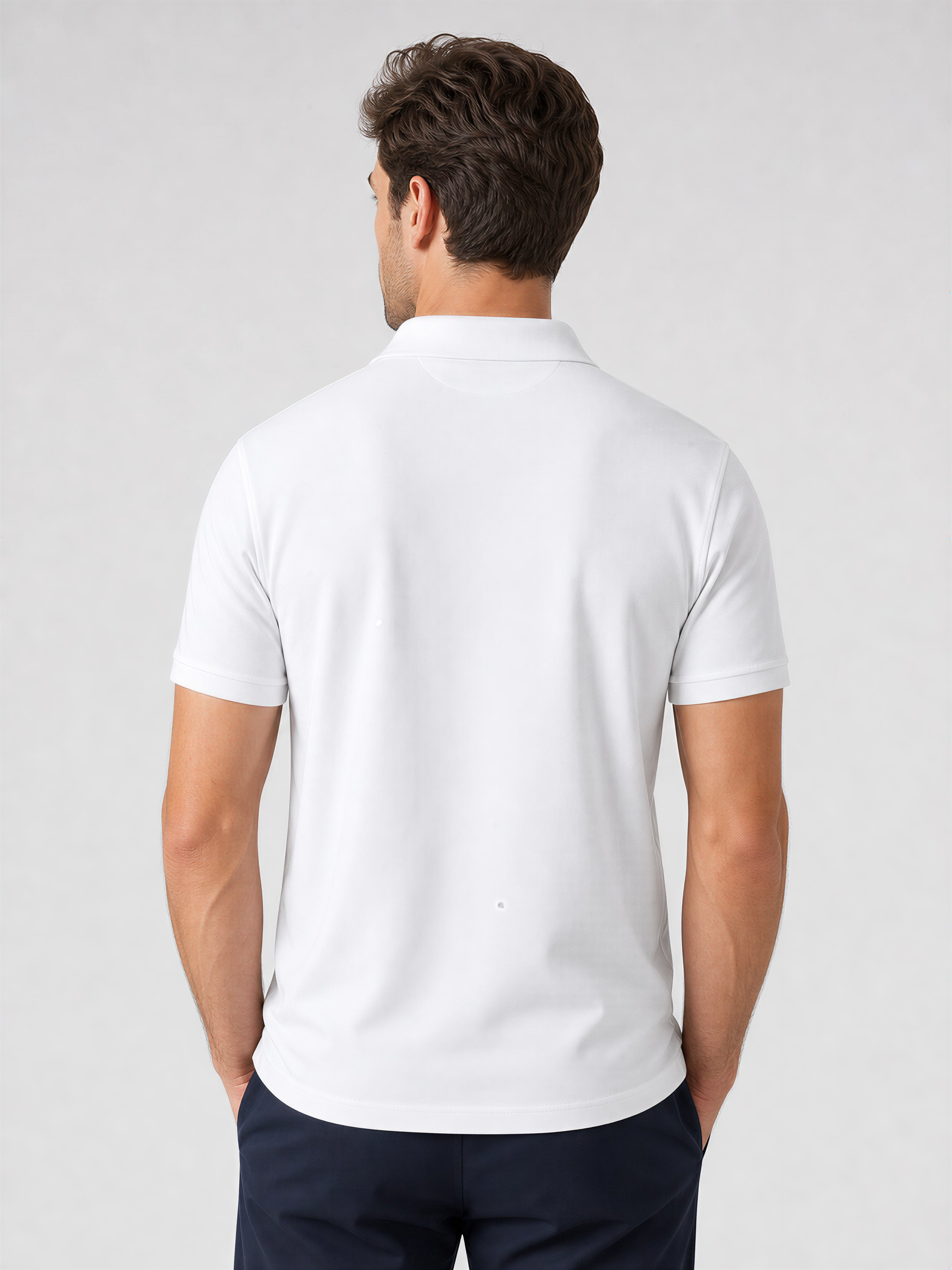 Men's White Polo T-Shirt | WEAVR