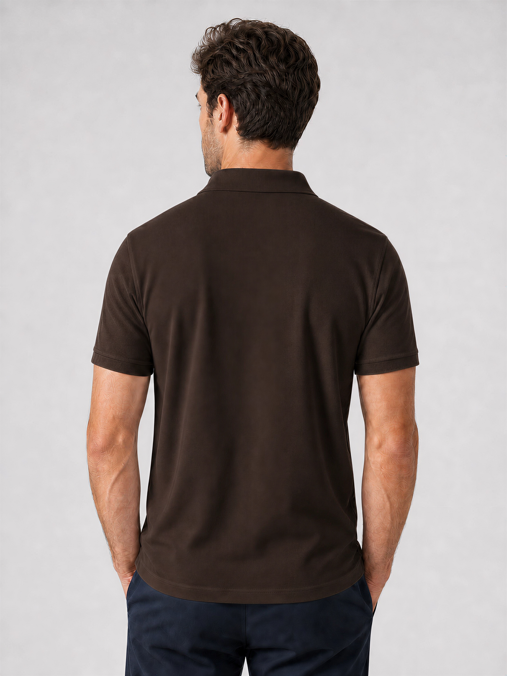 Men's Coffee Brown Polo T-Shirt | WEAVR