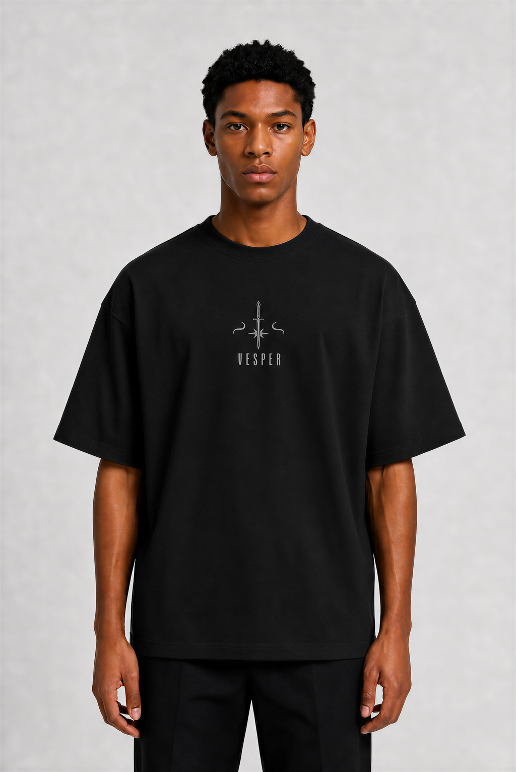 Night Serpent Terry Oversized Tee | Weavr
