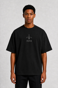 Night Serpent Terry Oversized Tee | Weavr