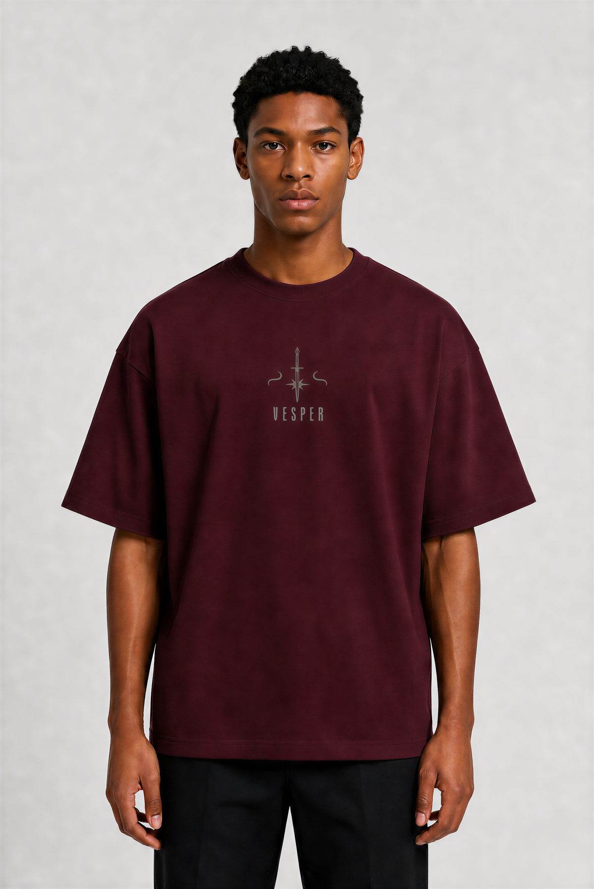 Night Serpent Terry Oversized Tee | Weavr