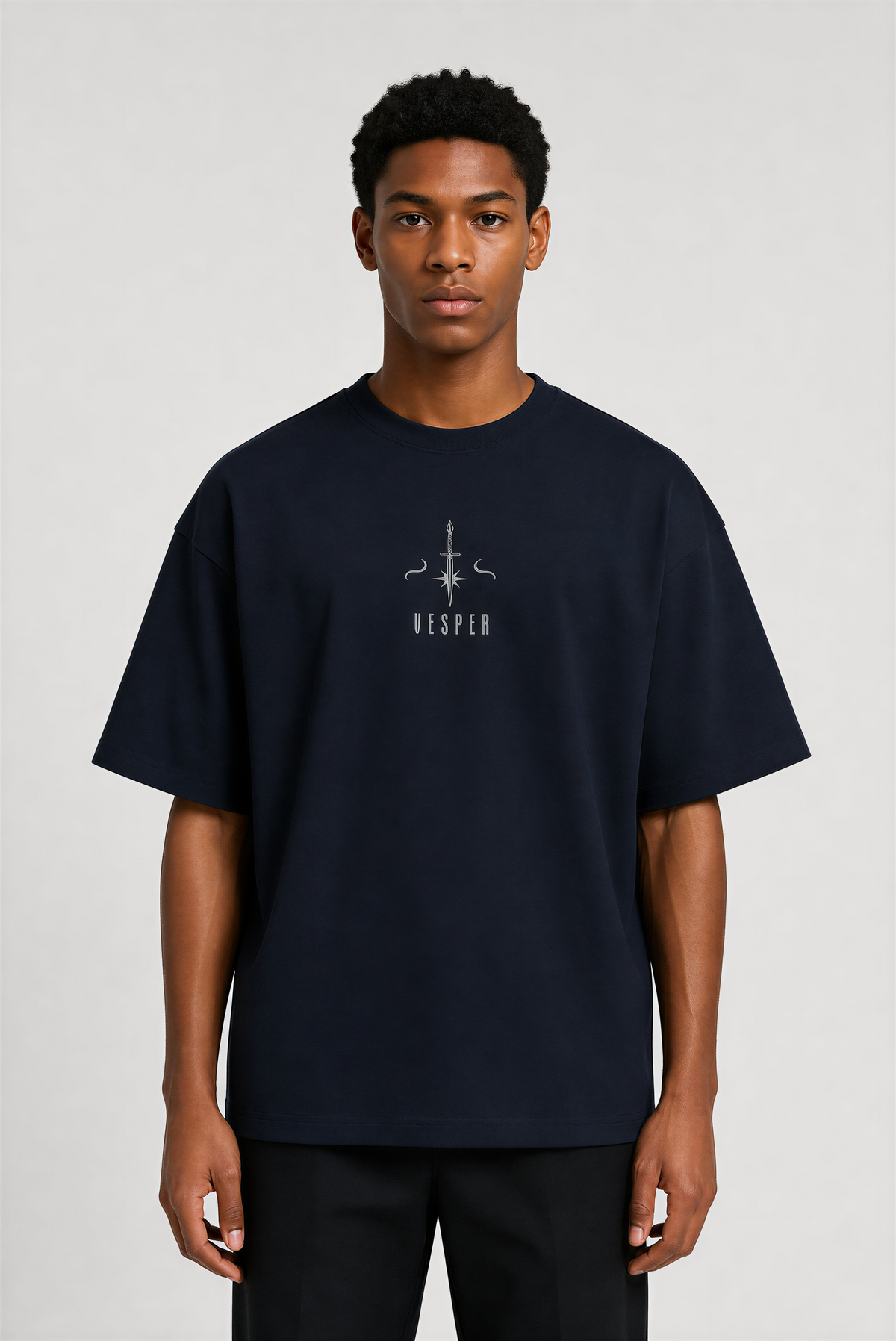 Night Serpent Terry Oversized Tee | Weavr