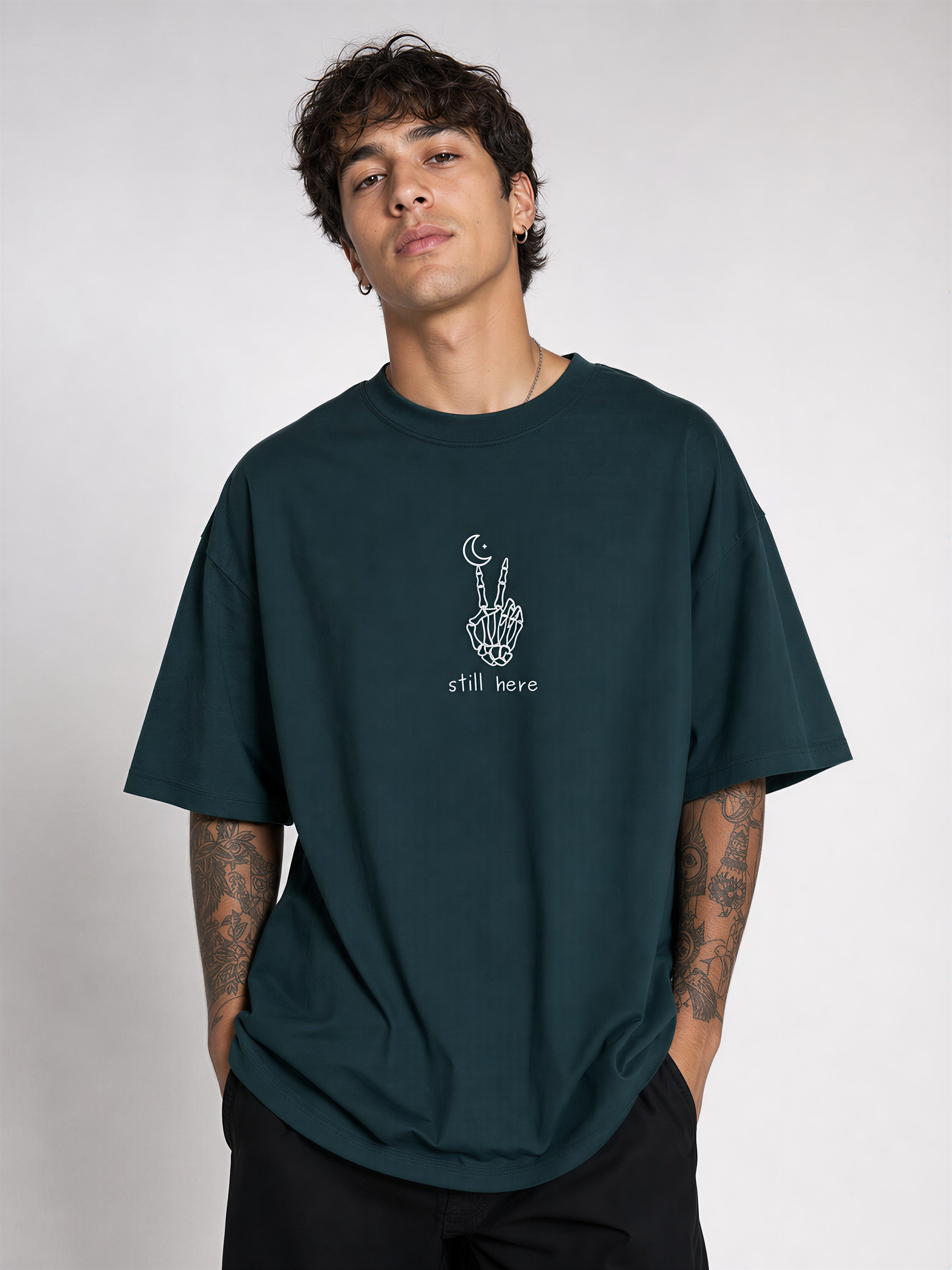 Still Here Unisex Oversized T-Shirt | WEAVR