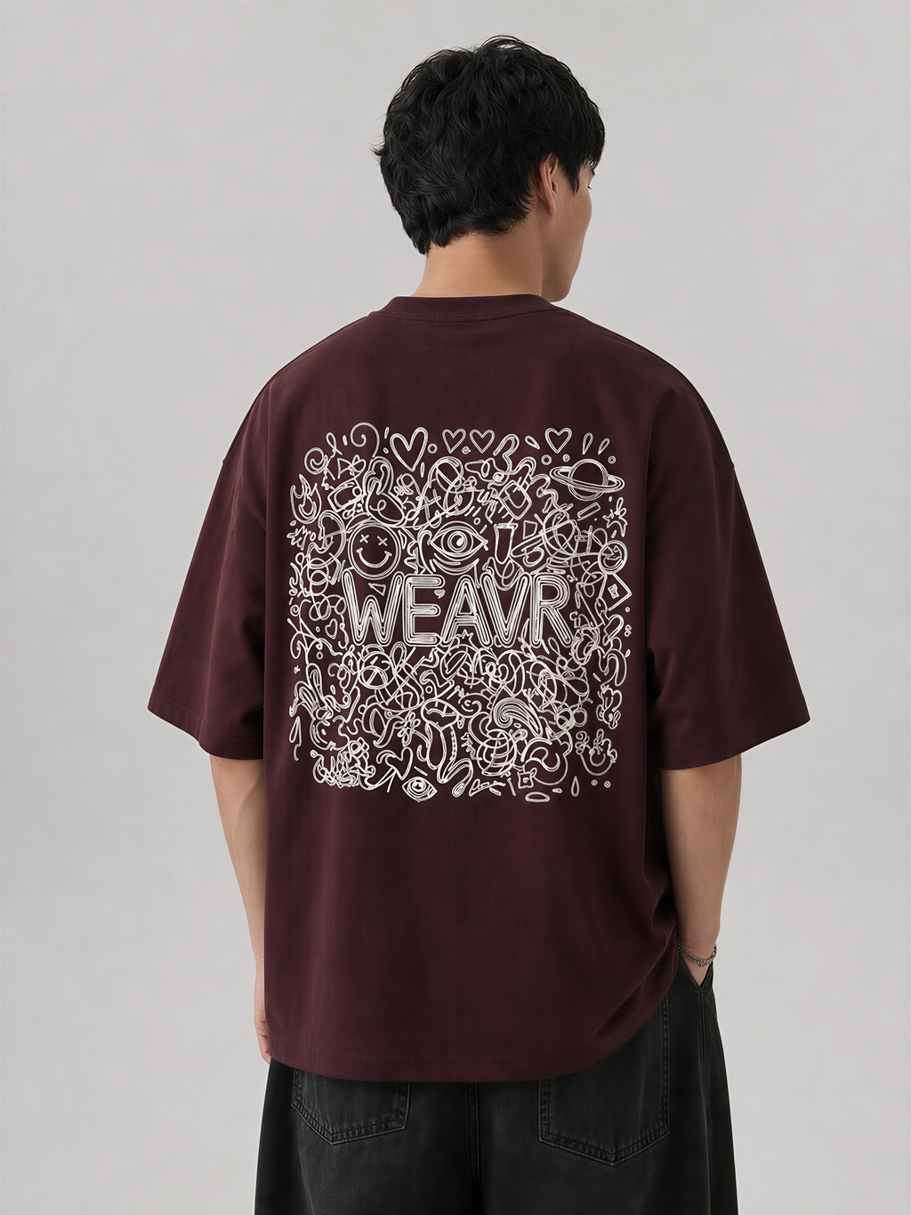 WEAVR Chaos Edition French Terry Oversized Tee | WEAVR