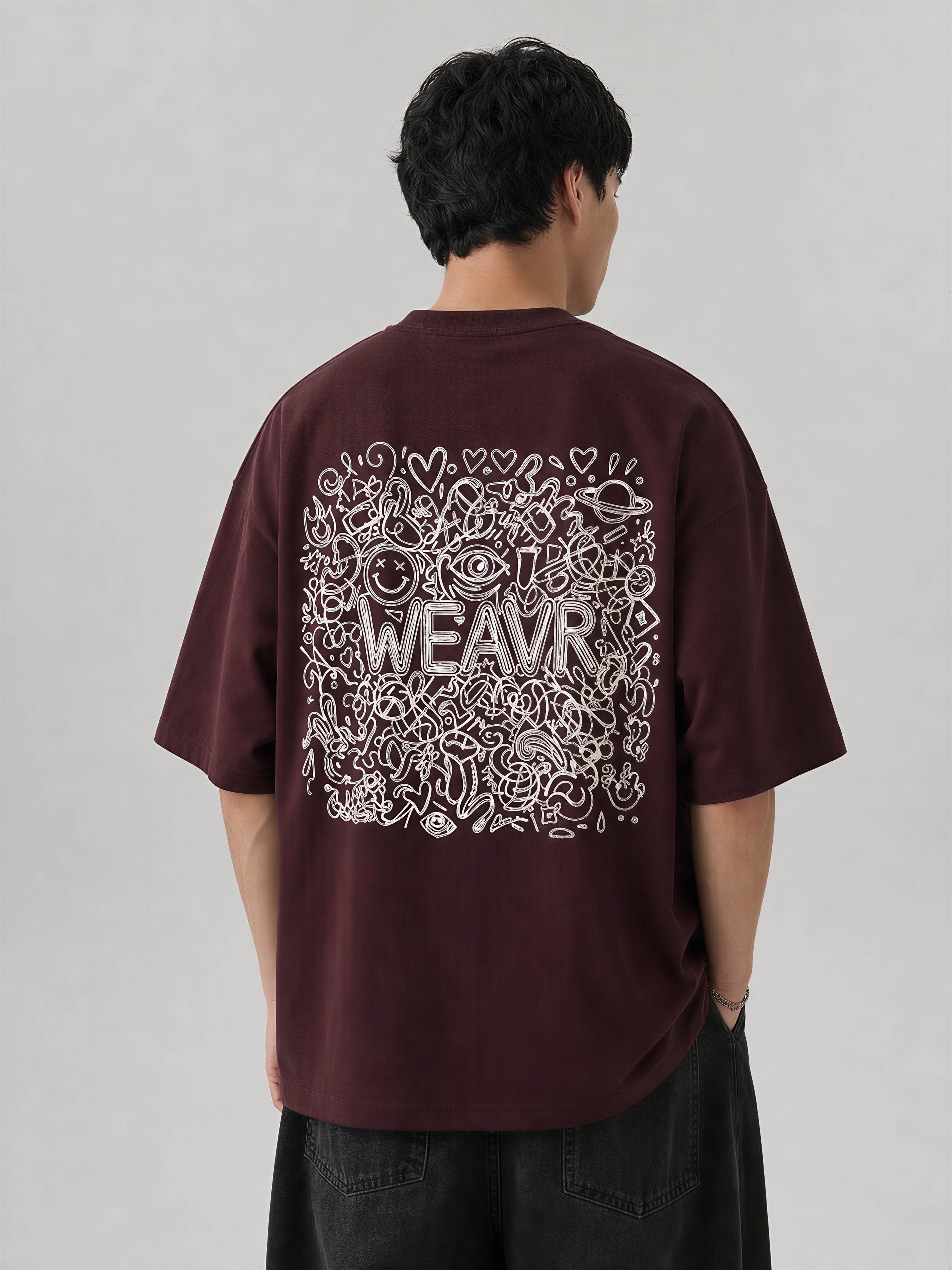 WEAVR Chaos Edition French Terry Oversized Tee | WEAVR