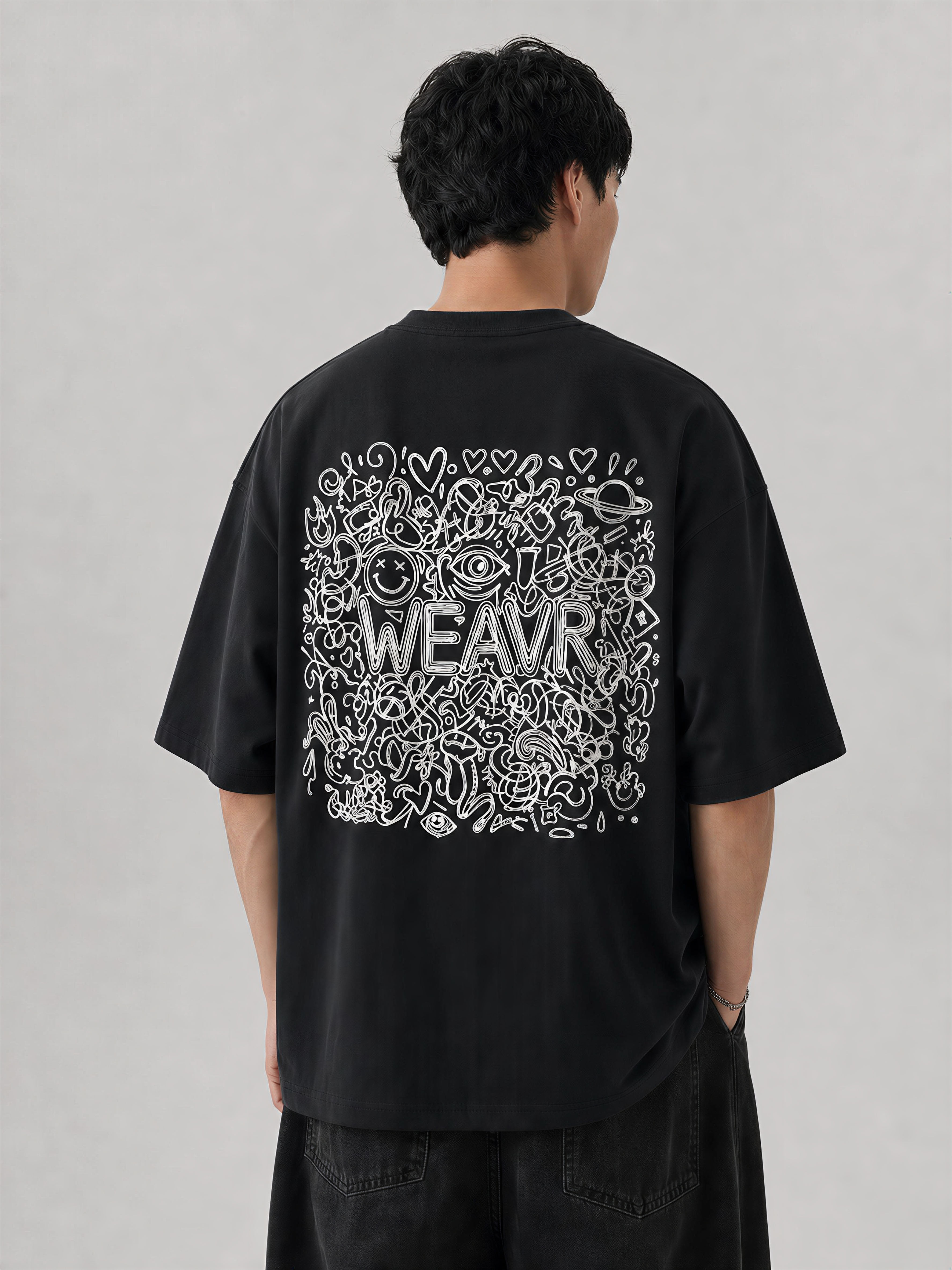 WEAVR Chaos Edition French Terry Oversized Tee | WEAVR