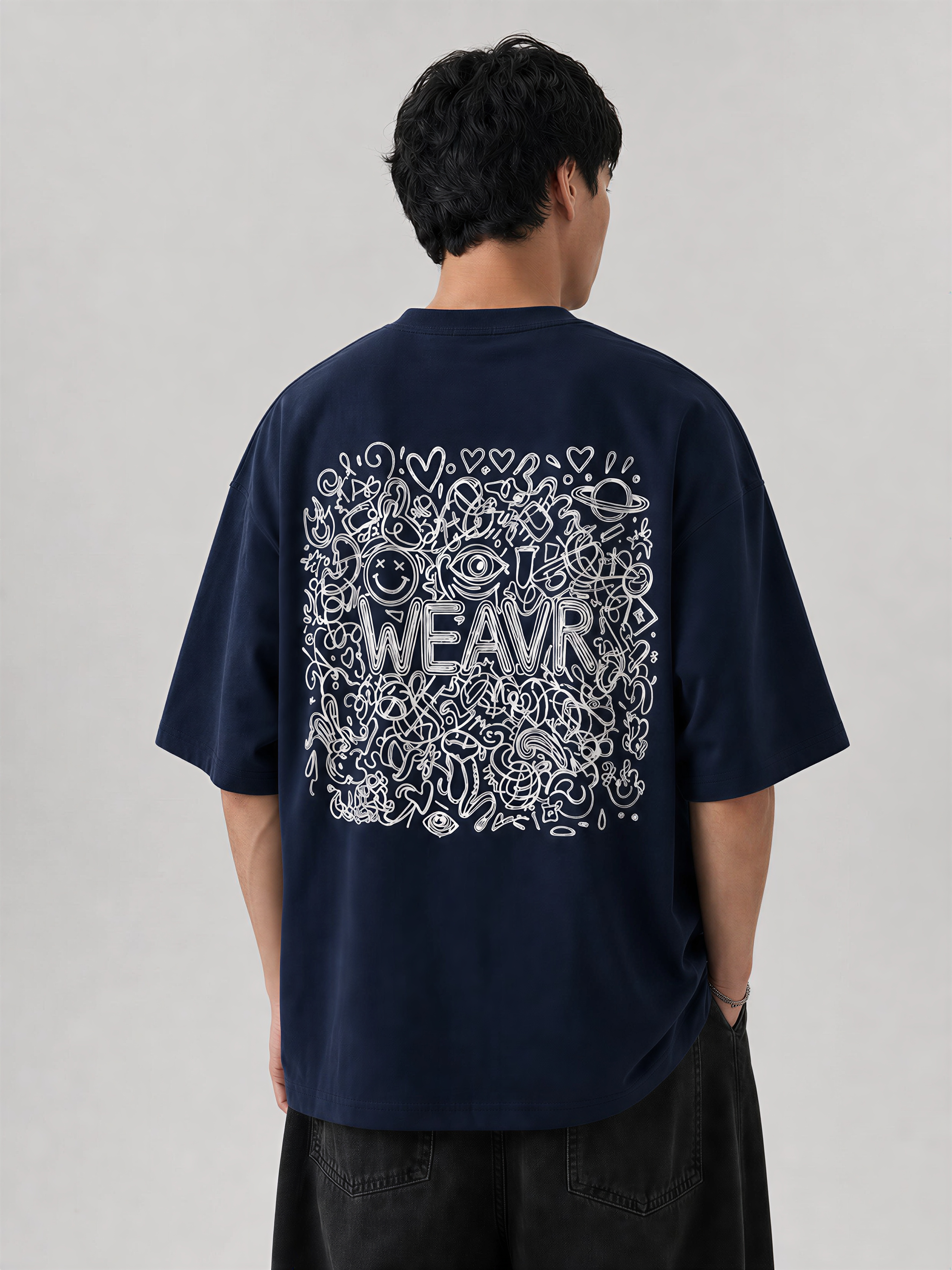WEAVR Chaos Edition French Terry Oversized Tee | WEAVR