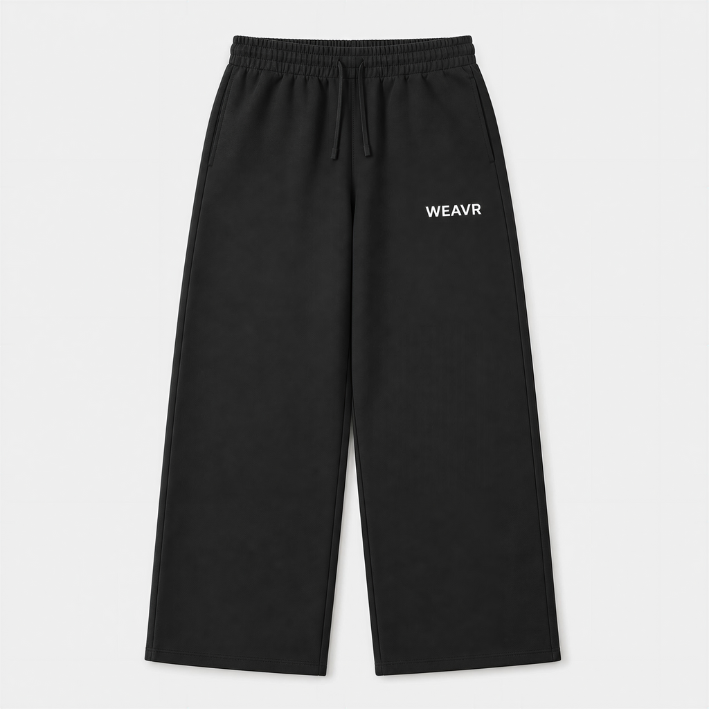Studio Unisex Sweatpants Black | WEAVR