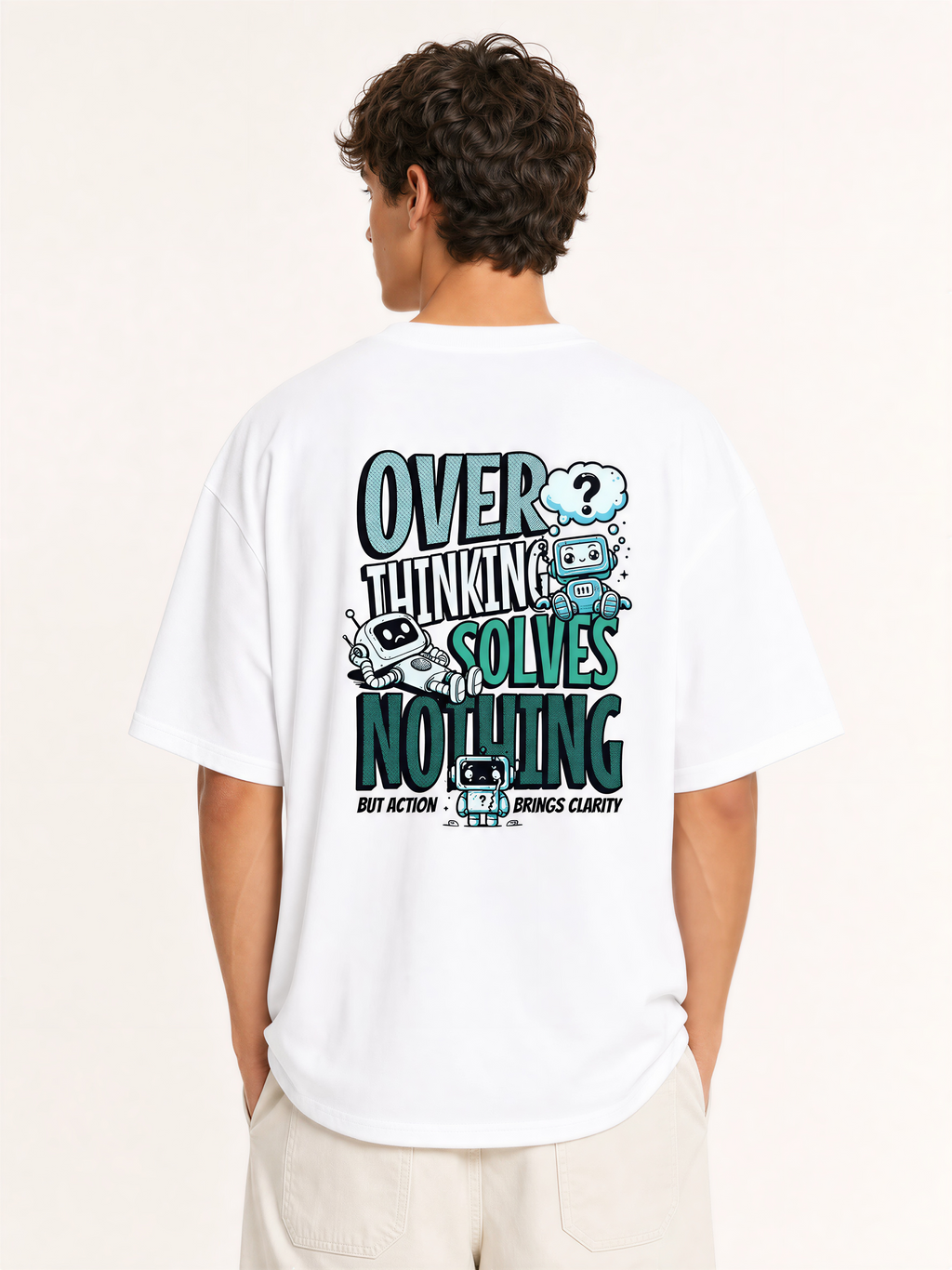 Overthinking Solves Nothing Unisex Oversized T-Shirt | WEAVR
