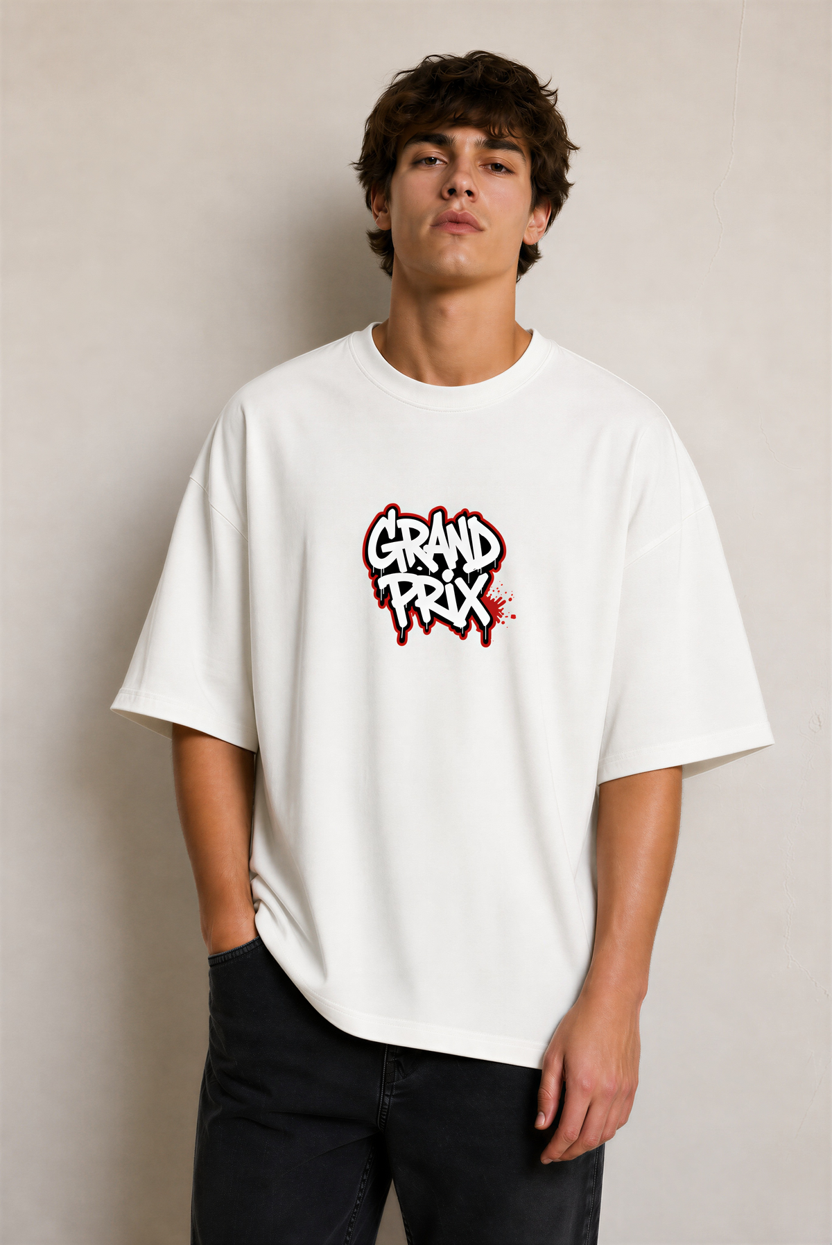 GRAND PRIX French Terry Oversized Tee | WEAVR